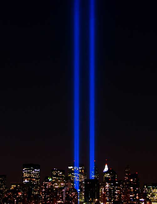 World TRade Center light towers